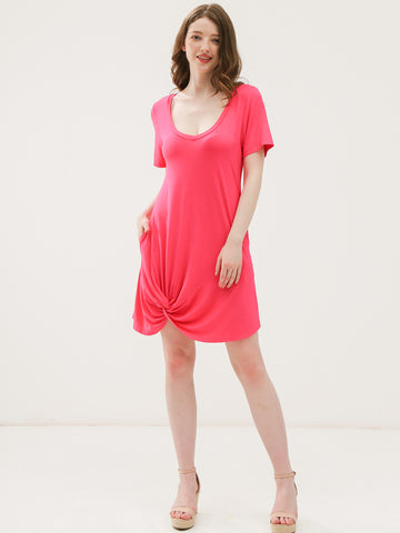 Knotted Casual Dress